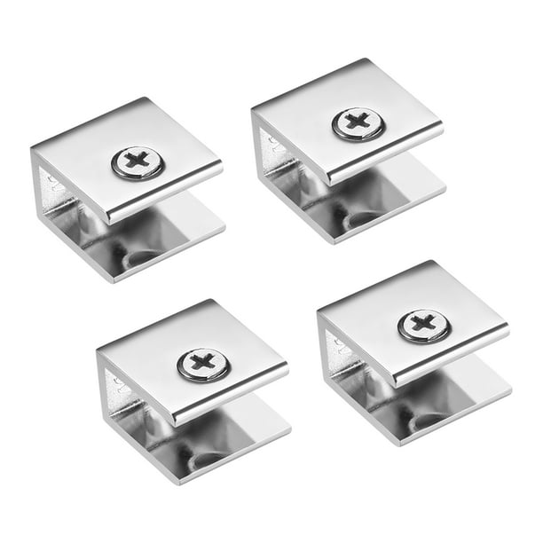 Glass Shelf Brackets Zinc Alloy Glass Clamp Clip for 8-10mm 10 Pcs Type-05 Glass Shelf Brackets Zinc Alloy Glass Clamp Clip for 8-10mm 10 Pcs Type-05